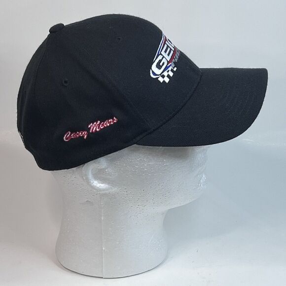 TRUCKER Cap Geico Racing Black & Blue Embroidered Nascar #13 MaxPapis SIGNED Hat - Picture 5 of 14